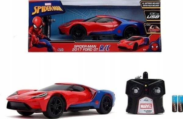 Dickie Valgo Marvel Spiderman Ford GT RC 1:16 RC bil