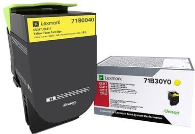 Lexmark X317 - Gul - original - tonerpatron LCCP, LRP - for Lexmark CS317dn, CX317dn