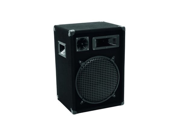 Omnitronic DX-1222, 3-vägs, 1.0 kanaler, Kabel, 300 W, 30 - 18000 hz, Svart