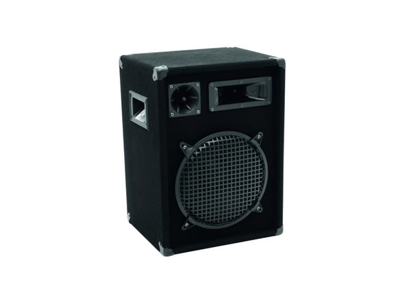 Omnitronic DX-1022, 3-veis, 1.0 kanaler, Koblet med ledninger (ikke trådløs), 200 W, 50 - 18000 Hz, Sort