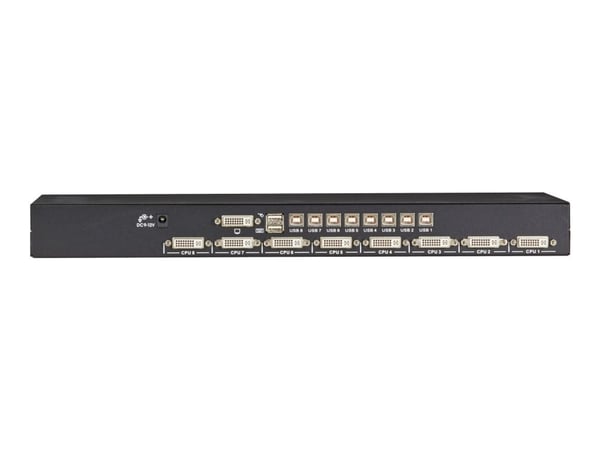 Black Box ServSwitch EC, 1920 x 1200 pikseliä, Telineasennus, 1U, Musta