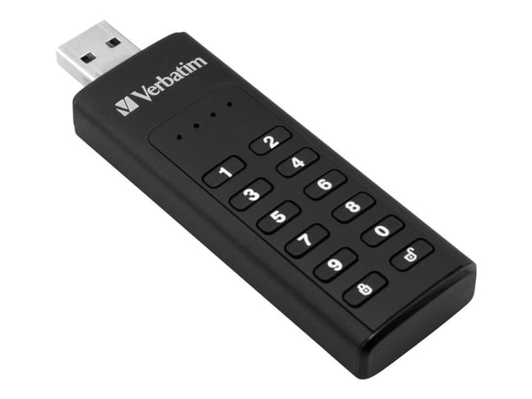Verbatim Keypad Secure - USB-flashstasjon - kryptert - 32 GB - USB 3.0