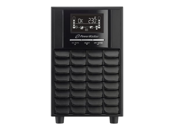 PowerWalker VI 2000 CW - UPS - AC 162 - 290 V - 1400 watt - 2000 VA - 7 Ah - RS-232, USB - utgangskontakter: 8