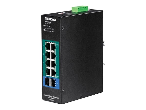 Trendnet TI-PG102I, Hallittu, L2, Gigabit Ethernet (10/100/1000), Täysin kaksipuolinen, Power over Ethernet -tuki