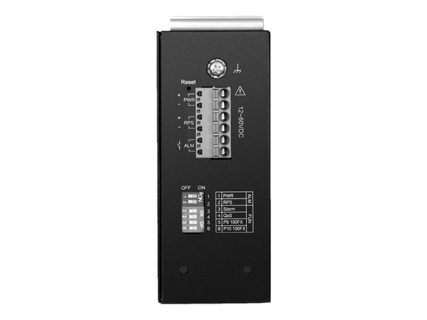 TRENDnet TI-PG102I - Switch - Styrt - 8 x 10/100/1000 (PoE+) + 2 x Gigabit SFP - DIN-skinnemonterbar - PoE+ (240 W) - likestrøm - TAA-samsvar