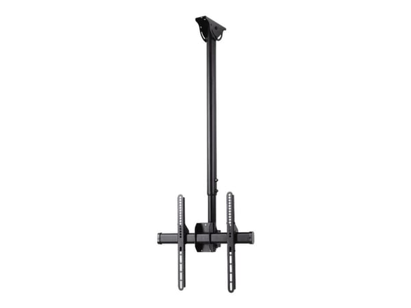 Hama - Monteringssett (sokkelplate, 2 støttearmer, 2 tilkoblingsstenger) - for flatpanel - stål - svart - skjermstørrelse: 32"-65" - takmonterbar Hama - Monteringssett (sokkelplate, 2 støttearmer, 2 tilkoblingsstenger) - for flatpanel - stål - svart - skjermstørrelse: 32"-65" - takmonterbar