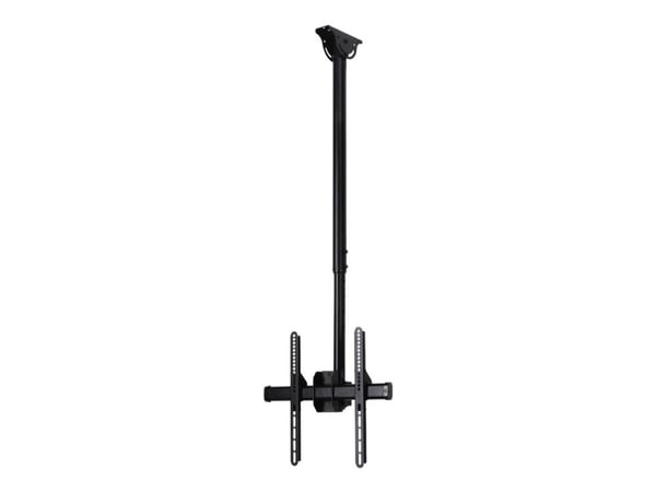 Hama - Monteringssett (sokkelplate, 2 støttearmer, 2 tilkoblingsstenger) - for flatpanel - stål - svart - skjermstørrelse: 32"-65" - takmonterbar