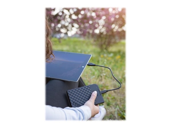 Verbatim Fingerprint Secure - Hårddisk - krypterat - 1 TB - extern (portabel) - USB 3.1 Gen 1 (USB-C kontakt) - 256 bitars AES