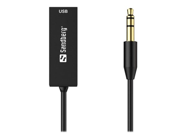 Sandberg Bluetooth Audio Link USB, USB, A2DP, AVRCP, HFP, 10 m, Musta, Telakka, 5 V