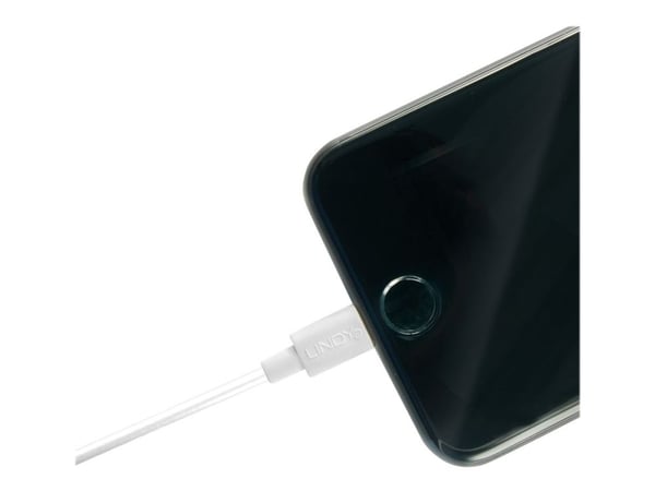 Lindy - Lightning-kabel - Lightning-hann til USB-hann - 50 cm - hvit - halogenfri