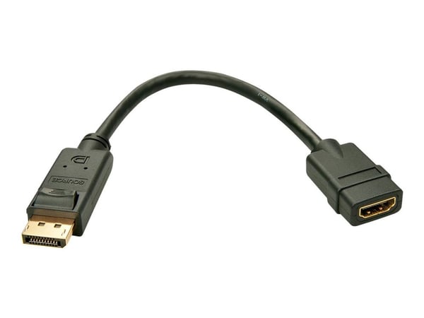 Lindy - Videoadapter - DisplayPort han til HDMI hun - 0,15 m - lajittelu