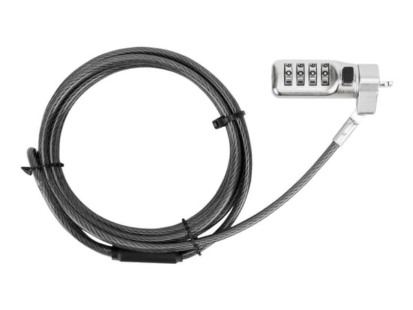 Targus DEFCON Compact Combo Cable Lock - Sikkerhetskabellås - svart - 1.98 m