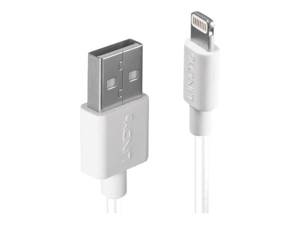 Lindy - Lightning-kabel - Lightning-hann til USB-hann - 50 cm - hvit - halogenfri