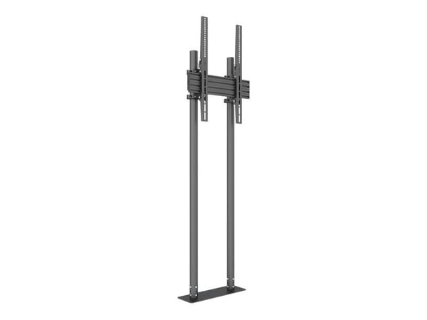 Multibrackets M Pro Dual Pole Floormount - Stativ - for LCD-skjerm - plastikk, aluminium, stål - svart - skjermstørrelse: 65"-90" - plassering på gulv