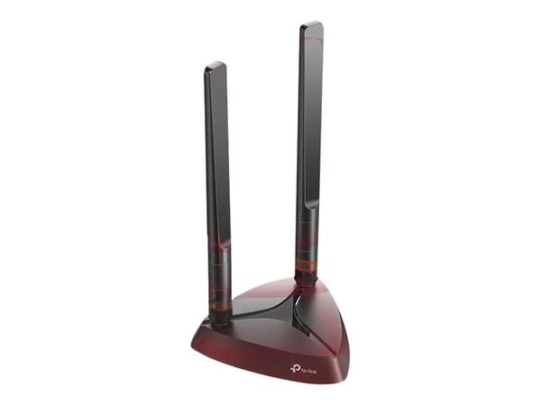 TP-Link Archer TX3000E, Sisäinen, Langaton, PCI Express, WLAN / Bluetooth, 2402 Mbit/s, Musta, Punainen