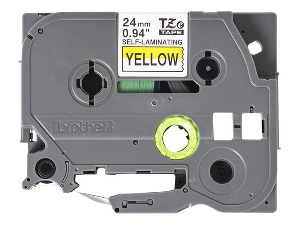 Brother TZe-SL651 itselaminoituva tarranauha 24 mm x 8 m P-Touch musta/keltainen