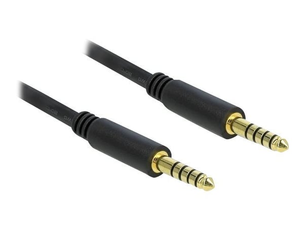 DeLOCK 85792, 4.4mm, Uros, 4.4mm, Uros, 2 m, Musta