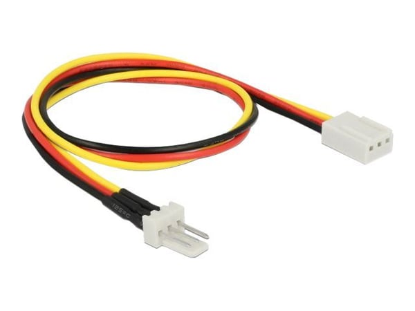 Delock - Viftestrømkabel - 3 pin internstr (hann) til 3 pin internstr (hunn) - 30 cm