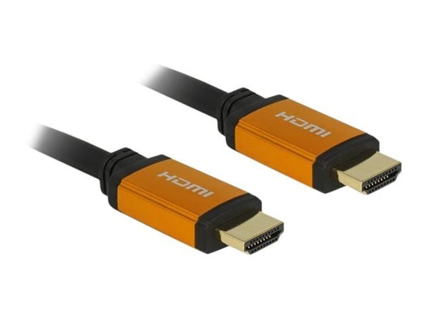 DeLOCK HDMI uros -> HDMI uros 50 cm Musta, kultainen