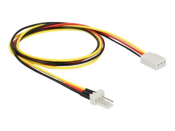 Delock - Viftestrømkabel - 3 pin internstr (hann) til 3 pin internstr (hunn) - 60 cm