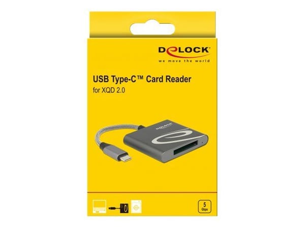 Delock - Kortleser (XQD, XQD 2.0) - USB 3.1 Gen 1