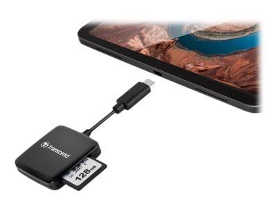 Transcend RDC3 - Kortleser (microSD, microSDHC UHS-I, microSDXC UHS-I, SD, SDHC UHS-I, SDXC UHS-I) - USB-C 3.2 Gen 1