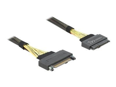 Delock - SATA-forlengelseskabel - U.2 (SFF-8639) (hann) til U.2 (SFF-8639) (hunn) - 50 cm - svart