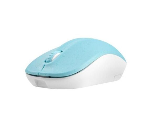 NATEC NMY-1651, Ambidekstriøs, Bluetooth, 1600 DPI, Blå, Hvit
