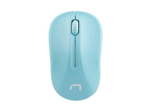 NATEC NMY-1651, Ambidekstriøs, Bluetooth, 1600 DPI, Blå, Hvit