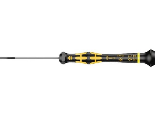 Wera 1578 A ESD Kraftform Micro suora ruuvimeisseli, 13 mm, 157 mm, 13 mm, 13 mm