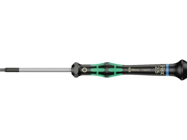 Wera 2054 Electronics sekskantskrutrekker, 13 mm, 15,7 cm, 13 mm, svart, grønn