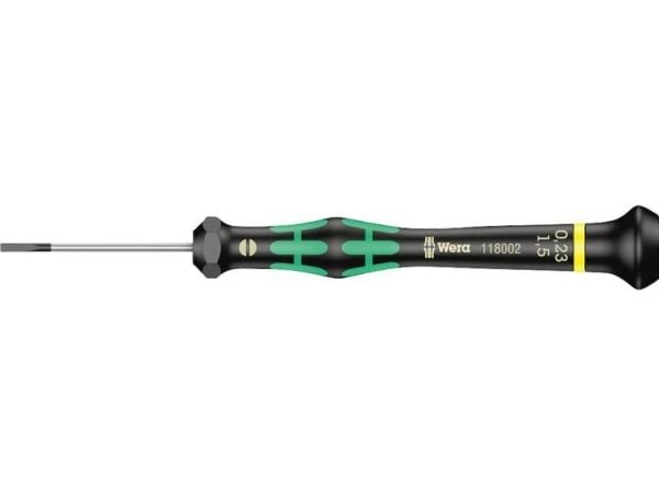 Wera 2035 elektronikkskrutrekker for rette spor, 13 mm, 13,7 cm, 13 mm, svart, grønn