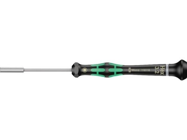 Wera 2069 Micro, Svart, Grønn, 1 stykker, 3.2 mm, 9,7 cm, 1,3 cm, 6 cm