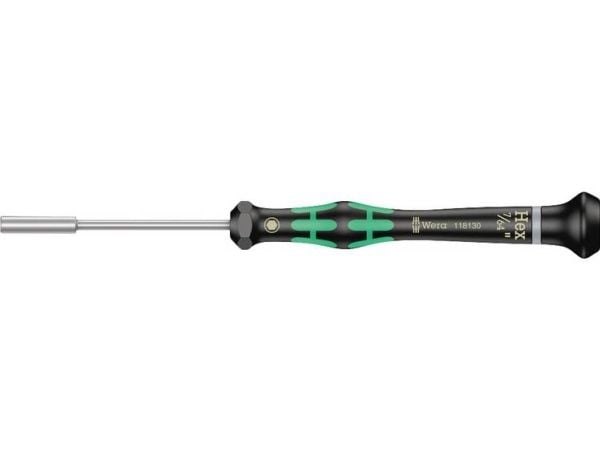 Wera 2069 Hylsenøkkel Skrutrekker Elektronikk og finmekanikk Skiftenøkkelbredde: 2,8 mm Skiftenøkkelbredde (tommer): 7/64 tommer Bladlengde: 60 mm