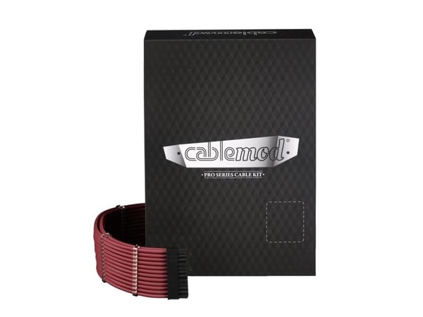CableMod PRO Series ModMesh C-Series RMi & RMx Cable Kit - Strömkabelsats - formpressad - blodröd