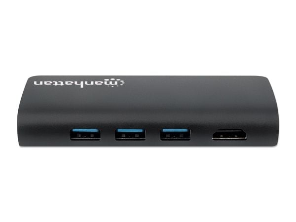 Manhattan 152372, USB 3.2 Gen 1 (3.1 Gen 1) Type-C, musta, MicroSD (TransFlash), SD, SDHC, SDXC, alumiini, CE, FCC, RoHS2, WEEE, USB, WEEE, USB