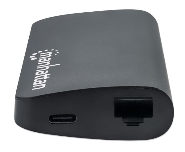 Manhattan 152372, USB 3.2 Gen 1 (3.1 Gen 1) Type-C, musta, MicroSD (TransFlash), SD, SDHC, SDXC, alumiini, CE, FCC, RoHS2, WEEE, USB, WEEE, USB