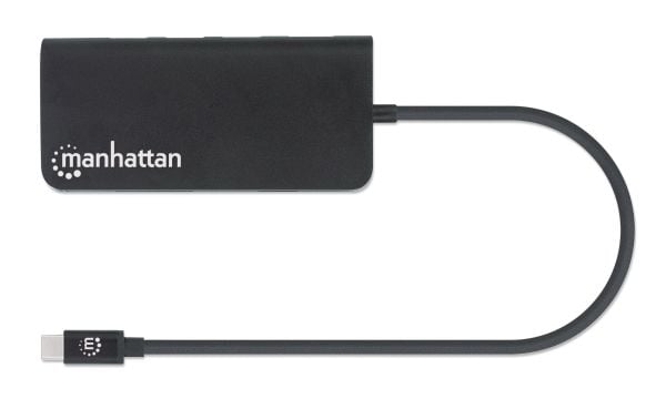 Manhattan 152372, USB 3.2 Gen 1 (3.1 Gen 1) Type-C, musta, MicroSD (TransFlash), SD, SDHC, SDXC, alumiini, CE, FCC, RoHS2, WEEE, USB, WEEE, USB