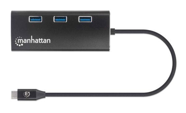 Manhattan 152440, USB Type-C, 100 W, Sort, MicroSD (TransFlash), SD, Alumiini, CE, FCC, RoHS2, WEEE