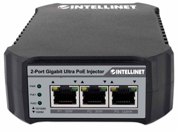 Intellinet 561648, Gjentaker, Cat5e, 2048 oppføringer, IP67, 10/100/1000Base-T(X), IEEE 802.3ab, IEEE 802.3af, IEEE 802.3at, IEEE 802.3bt, IEEE 802...