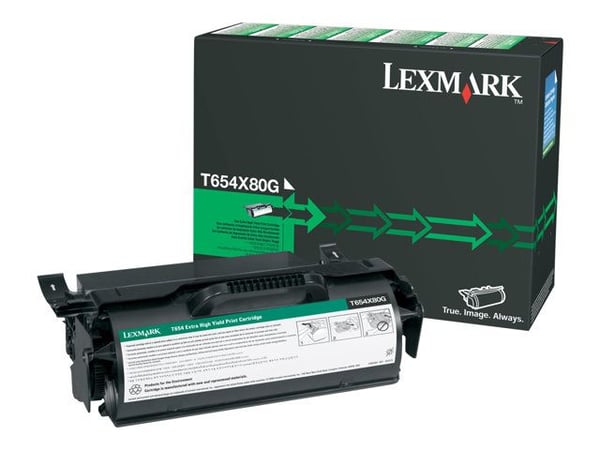 Lexmark T654X80G, 36000 sivua, Musta, 1 kpl