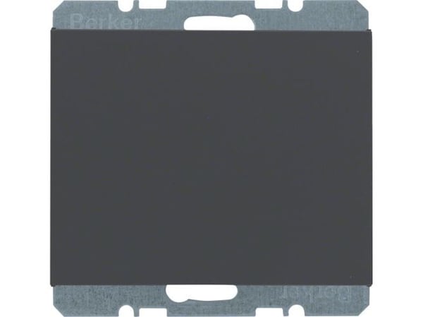 Berker 10457006, Anthracit, Metalli, Plast, Skrueløs, Berker, Mat, 20 stk
