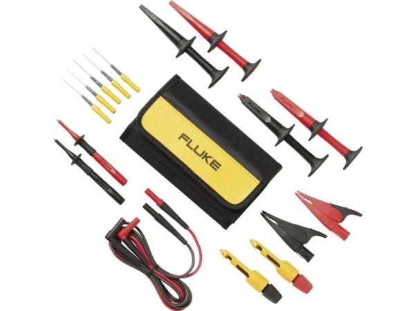 Fluke TLK282-1, testledning, sond och clips, svart, grå, röd, gul, 60 V