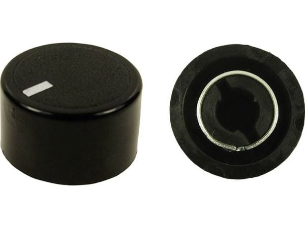 Cliff CL172970 CL172970 Drejeknap Sort (Ø x K) 18,8 mm x 11,2 mm 1 stk
