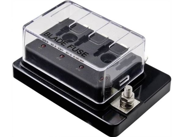 TRU COMPONENTS TC-9070396 TC-9070396 Auton sulakkeenpidin, jossa tilanilmaisin Sopii litteälle vakiosulakkeelle 30 A 32 V/DC 1 kpl