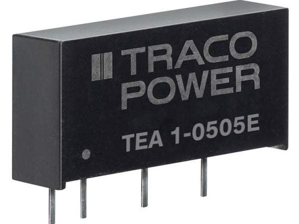 TracoPower TEA 1-0505E DC/DC-muunnin, tulostus 200 mA 1 W Lähtöjen määrä: 1 x