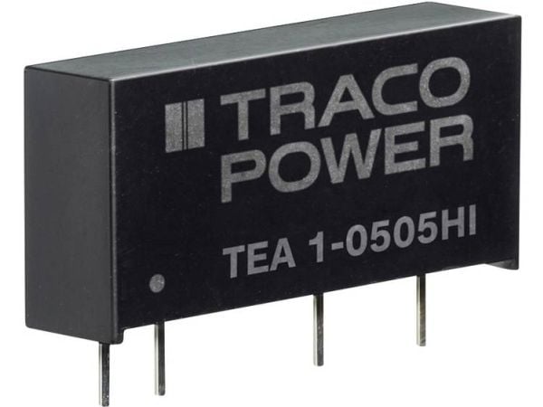 TracoPower TEA 1-0505HI DC/DC-muunnin, tulostus 200 mA 1 W Lähtöjen määrä: 1 x