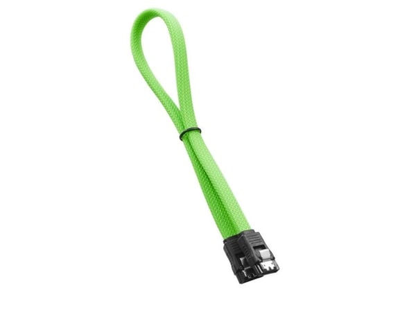 CableMod ModMesh - SATA-kabel - Serial ATA 150/300/600 - SATA (hunn) til SATA (hunn) - 60 cm - lys grønn