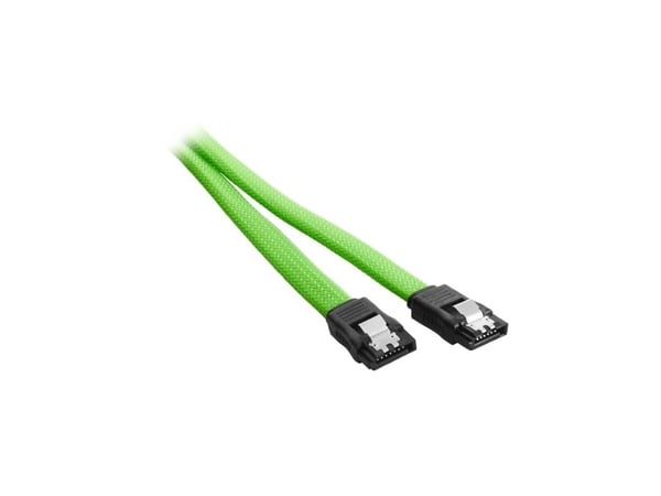 CableMod ModMesh - SATA-kabel - Serial ATA 150/300/600 - SATA (hunn) til SATA (hunn) - 60 cm - lys grønn