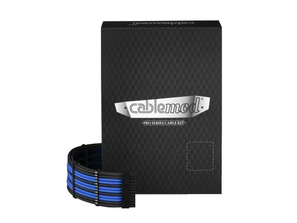 CableMod PRO ModMesh RT-Series Cable Kit - Strømkabelsett - svart, blå